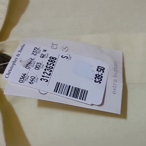 CHRISTOPHER & BANKS SUMMER SUNSHINE SIZE SMALL NWT SHIRT DRESS - Picture 5 of 10